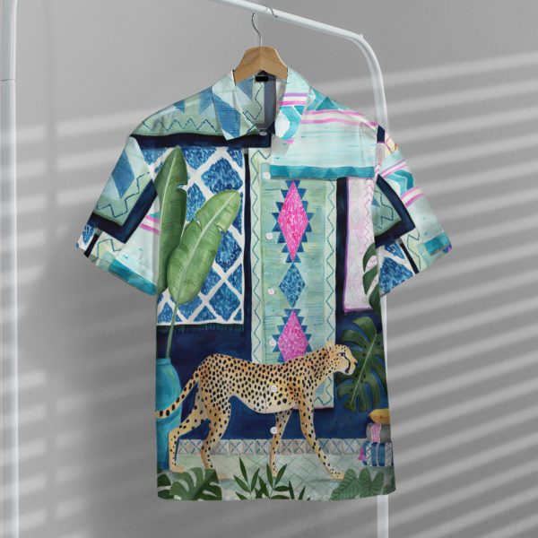 Cheetah in Morocco 3D Hawaii Shirt, Summer Shirt For Men and Women Jezsport.com