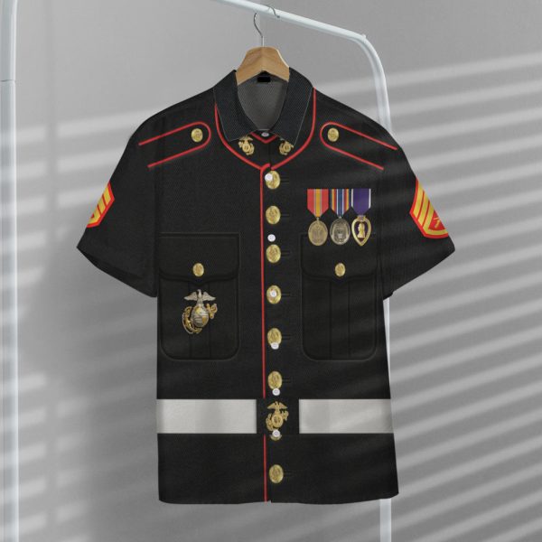 3D United States Marine Corps Hawaii Shirt, Summer Shirt For Men and Women Jezsport.com