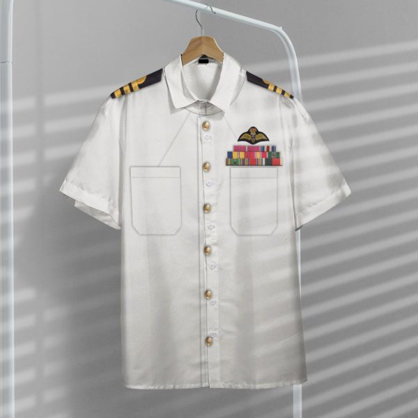 3D White Uniforms Of The Royal Navy Hawaii Shirt, Summer Shirt For Men and Women Jezsport.com