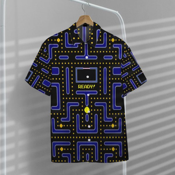 3D Pacman Gameplay Hawaii Shirt, Summer Shirt For Men and Women Jezsport.com