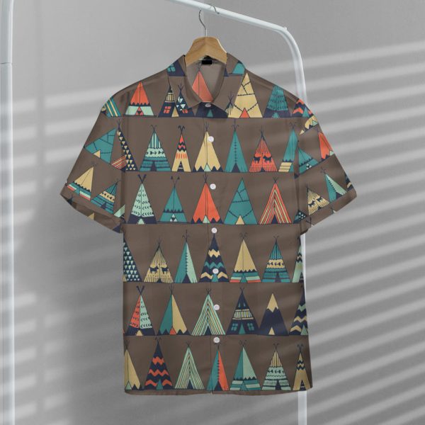 3D American Native Tents Hawaii Shirt, Summer Shirt For Men and Women Jezsport.com