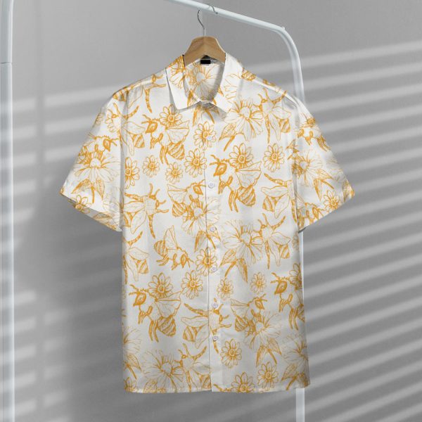 3D Bees Hawaii Shirt, Summer Shirt For Men and Women Jezsport.com