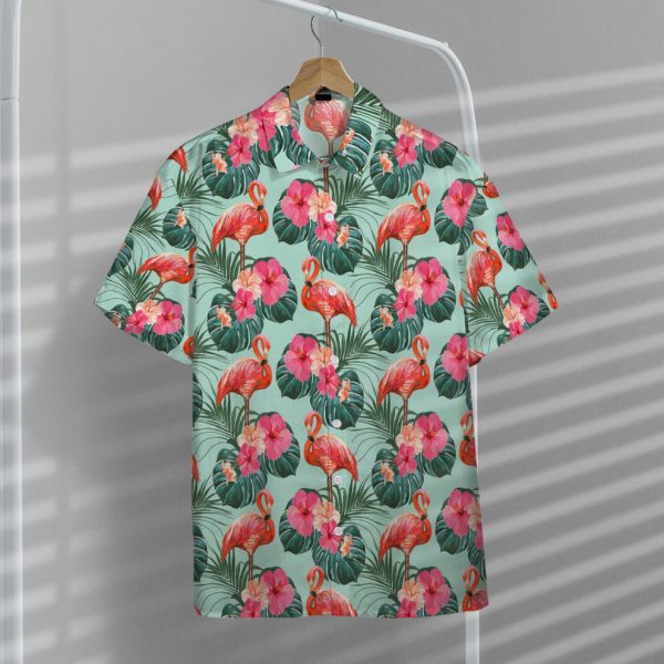 3D Flamingo Beautiful Summer Floral Hawaii Shirt, Summer Shirt For Men and Women Jezsport.com