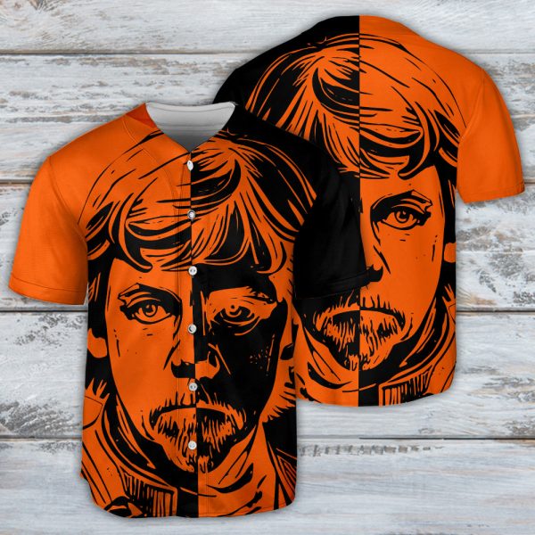 Halloween Costumes Star Wars Luke Skywalker Two-Faced Baseball Jersey For Men and Women Jezsport.com