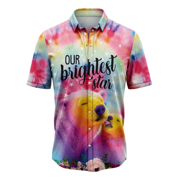 Polar Bear Tiedye Hawaiian Shirt, Summer Shirt For Men and Women Jezsport.com