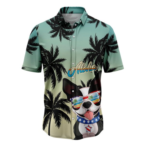 Boston Terrier Tropical Hawaiian Shirt, Summer Shirt For Men and Women Jezsport.com