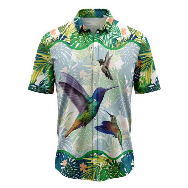 Hummingbird Green Tropical Hawaiian Shirt, Summer Shirt For Men and Women Jezsport.com