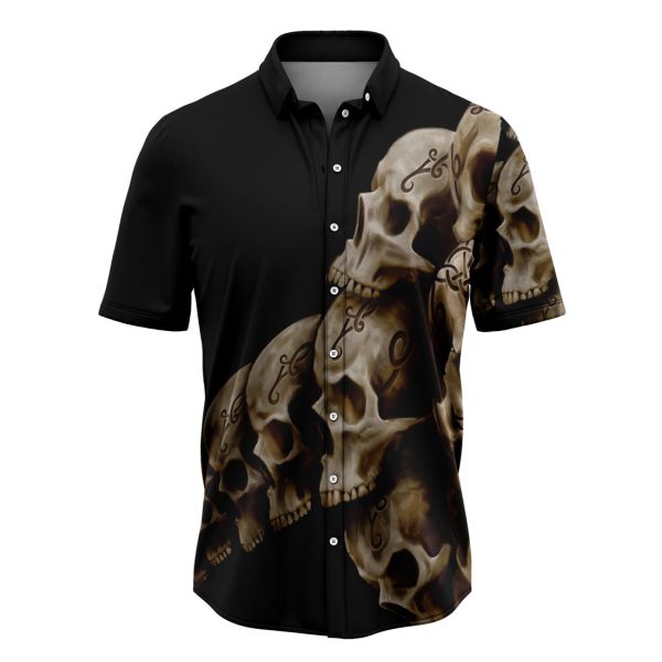 Awesome Skull Viking Hawaiian Shirt, Summer Shirt For Men and Women Jezsport.com