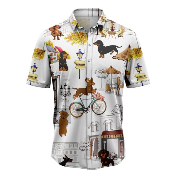 Home Is Where My Dachshund Is Hawaiian Shirt, Summer Shirt For Men and Women Jezsport.com