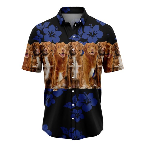 Awesome Nova Scotia Duck Tolling Retriever Hawaiian Shirt, Summer Shirt For Men and Women Jezsport.com