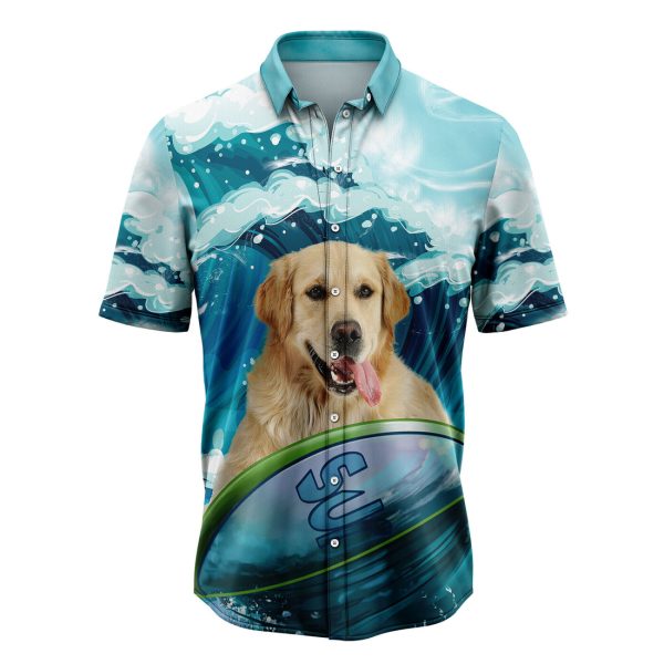 Golden Retriever Life Surf Hawaiian Shirt, Summer Shirt For Men and Women Jezsport.com