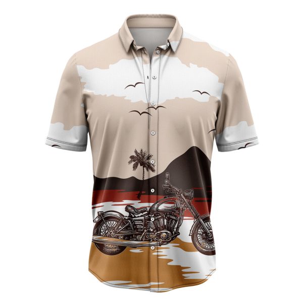 Motorbike Palm Tree Hawaiian Shirt, Summer Shirt For Men and Women Jezsport.com