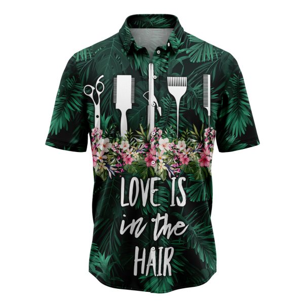 Hair Stylist Love Is In The Hair Hawaiian Shirt, Summer Shirt For Men and Women Jezsport.com