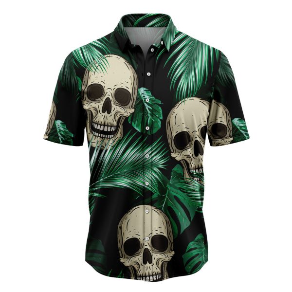 Skull Under The Palm Hawaiian Shirt, Summer Shirt For Men and Women Jezsport.com