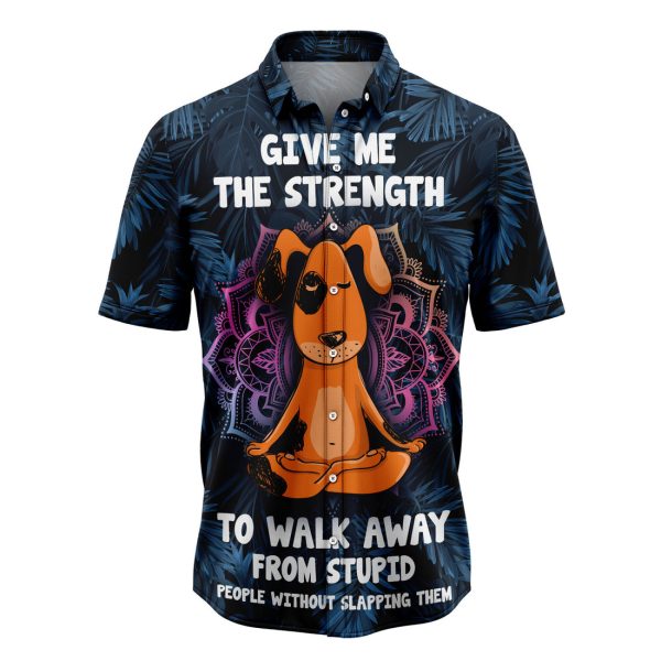 Give Me The Strength To Walk Away From Stupid People Dog Hawaiian Shirt, Summer Shirt For Men and Women Jezsport.com