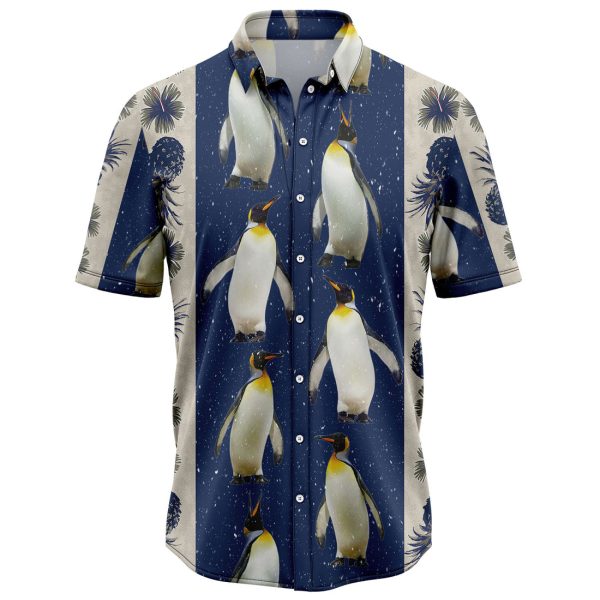 Penguin Pineapple Hibiscus Pattern Hawaiian Shirt, Summer Shirt For Men and Women Jezsport.com