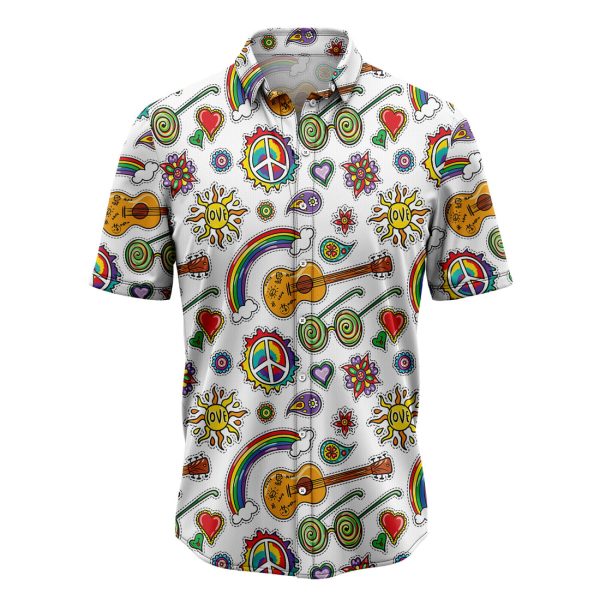 Amazing Hippie Ukulele Hawaiian Shirt, Summer Shirt For Men and Women Jezsport.com