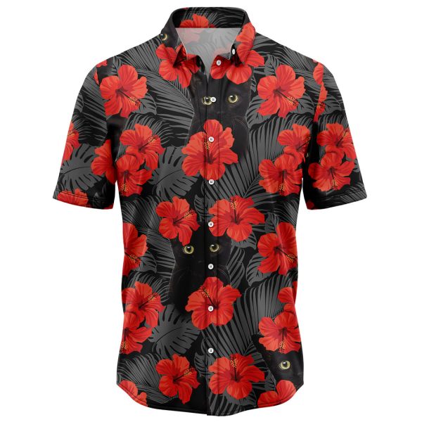 Black Cat Hawaiian Shirt, Summer Shirt For Men and Women Jezsport.com