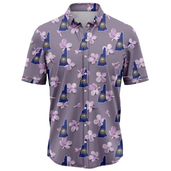 New Hampshire Purple Lilac Flower Hawaiian Shirt, Summer Shirt For Men and Women Jezsport.com