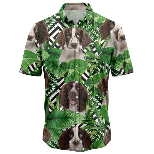 Summer Exotic Jungle Tropical English Springer Spaniel Hawaiian Shirt, Summer Shirt For Men and Women Jezsport.com