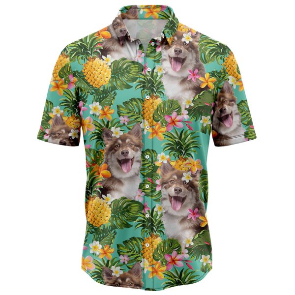 Tropical Pineapple Finnish Lapphund Hawaiian Shirt, Summer Shirt For Men and Women Jezsport.com