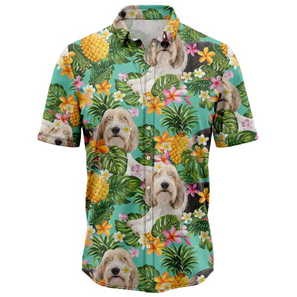 Tropical Pineapple Petit Basset Griffon Vendeen Hawaiian Shirt, Summer Shirt For Men and Women Jezsport.com