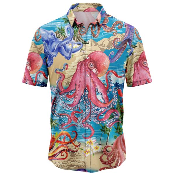 Octopus Summer Vacation Hawaiian Shirt, Summer Shirt For Men and Women Jezsport.com