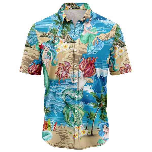 Mermaid Summer Vacation Hawaiian Shirt, Summer Shirt For Men and Women Jezsport.com