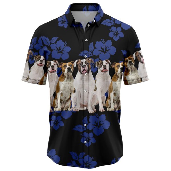 Awesome American Bulldog Hawaiian Shirt, Summer Shirt For Men and Women Jezsport.com