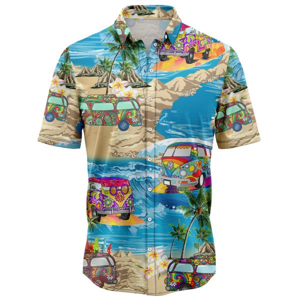 Hippie Bus Summer Vacation Hawaiian Shirt, Summer Shirt For Men and Women Jezsport.com