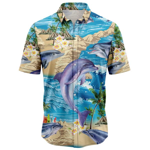 Dolphin Summer Vacation Hawaiian Shirt, Summer Shirt For Men and Women Jezsport.com