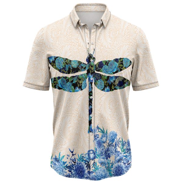 Dragonfly Flower Hawaiian Shirt, Summer Shirt For Men and Women Jezsport.com