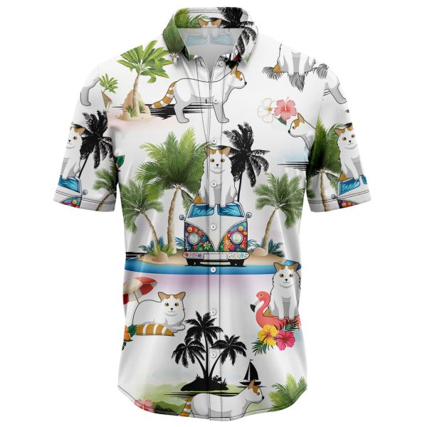 Turkish Van Vacation Hawaiian Shirt, Summer Shirt For Men and Women Jezsport.com