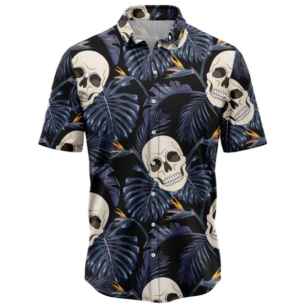 Amazing Skull And Tropical Leaves Hawaii Shirt, Summer Shirt For Men and Women Jezsport.com