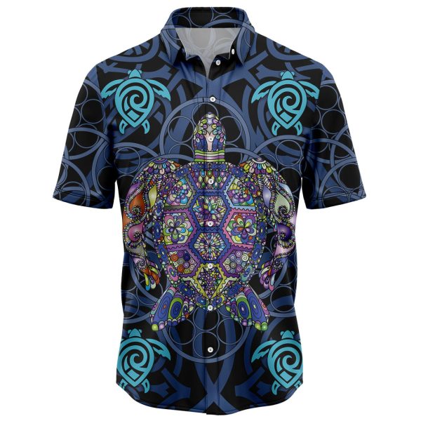 Turtle Blue Mandala Hawaiian Shirt, Summer Shirt For Men and Women Jezsport.com