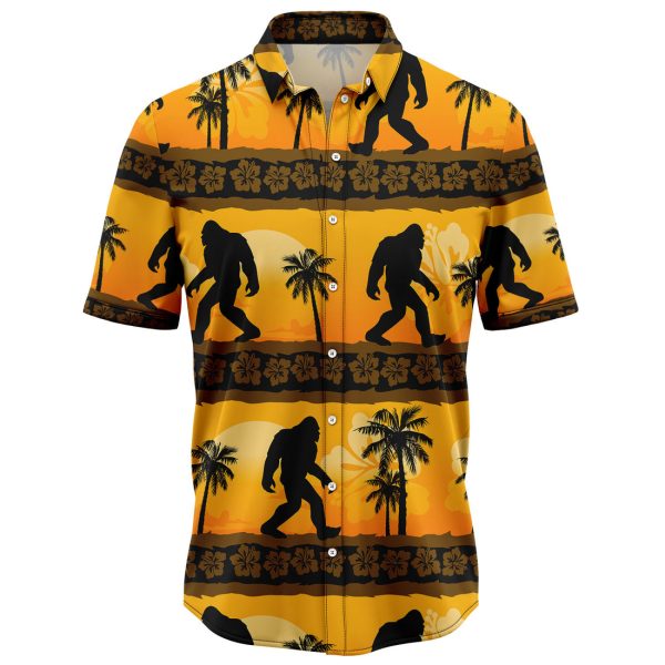 Bigfoot Tropical Frangipani Hawaiian Shirt, Summer Shirt For Men and Women Jezsport.com