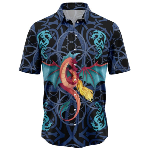 Dragon Blue Mandala Hawaiian Shirt, Summer Shirt For Men and Women Jezsport.com