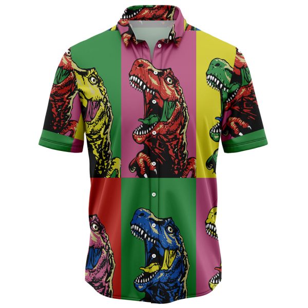 Dinosaur Color Group Hawaiian Shirt, Summer Shirt For Men and Women Jezsport.com