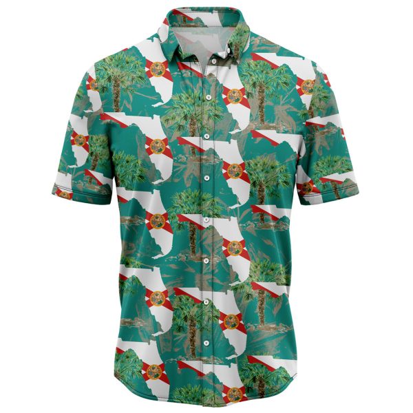 Florida Sabal Palm Hawaiian Shirt, Summer Shirt For Men and Women Jezsport.com