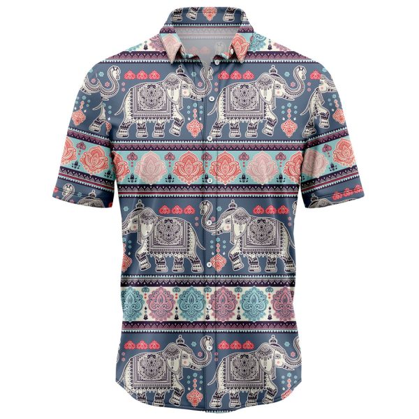 Elephant Vintage Hawaiian Shirt, Summer Shirt For Men and Women Jezsport.com