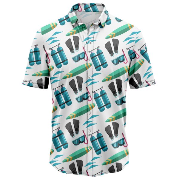 Scuba Diving Equipment Hawaiian Shirt, Summer Shirt For Men and Women Jezsport.com