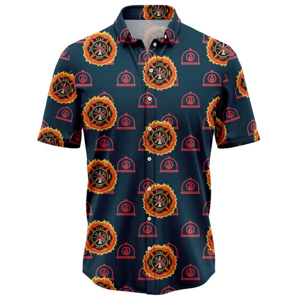 Firefighter Pattern Hawaiian Shirt, Summer Shirt For Men and Women Jezsport.com