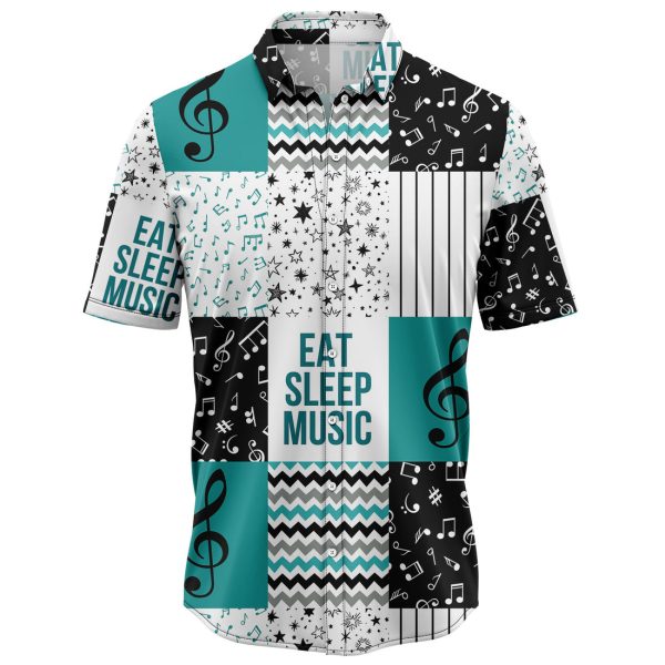 Music Shape Pattern Hawaiian Shirt, Summer Shirt For Men and Women Jezsport.com