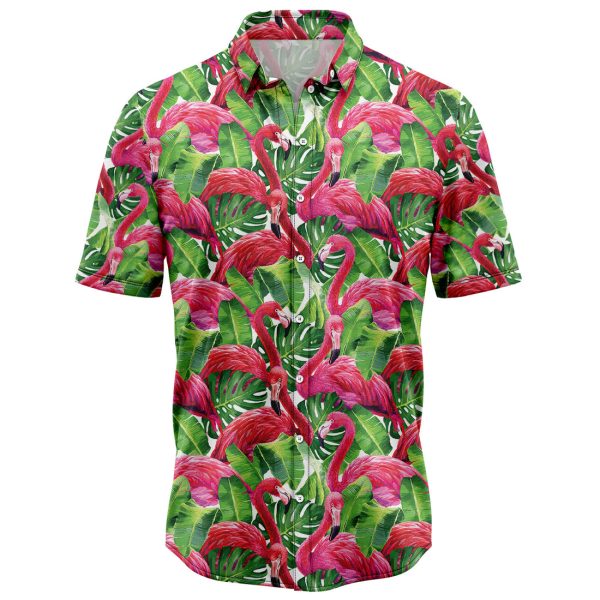 Flamingo Leaf Hawaiian Shirt, Summer Shirt For Men and Women Jezsport.com