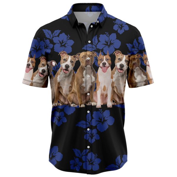 Awesome American Staffordshire Terrier Hawaiian Shirt, Summer Shirt For Men and Women Jezsport.com