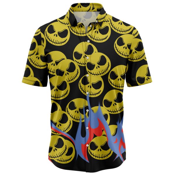 Yellow Skellington Hawaiian Shirt, Summer Shirt For Men and Women Jezsport.com