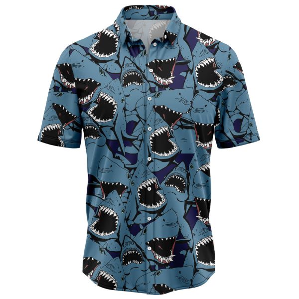 Shark Funny Group Hawaiian Shirt, Summer Shirt For Men and Women Jezsport.com