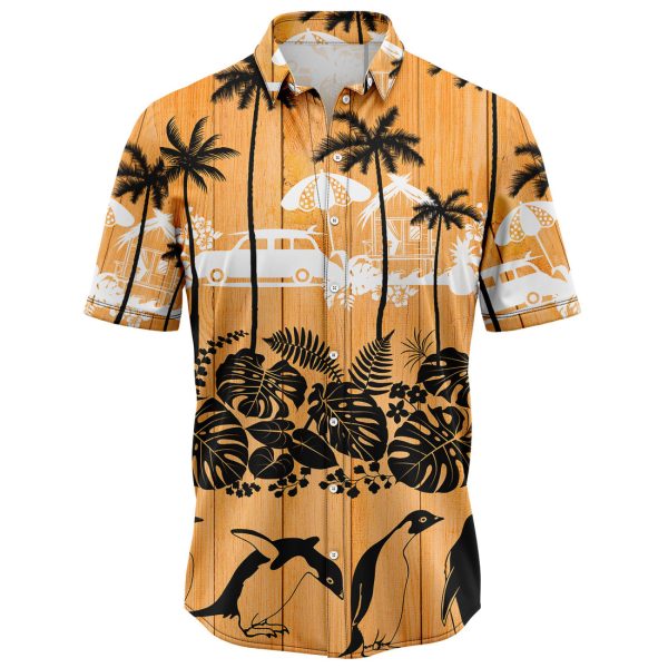 Penguin Palm Tree Hawaiian Shirt, Summer Shirt For Men and Women Jezsport.com