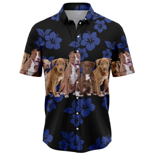 Awesome American Pit Bull Terrier Hawaiian Shirt, Summer Shirt For Men and Women Jezsport.com