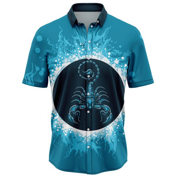 Scorpio Water Circle Hawaiian Shirt, Summer Shirt For Men and Women Jezsport.com